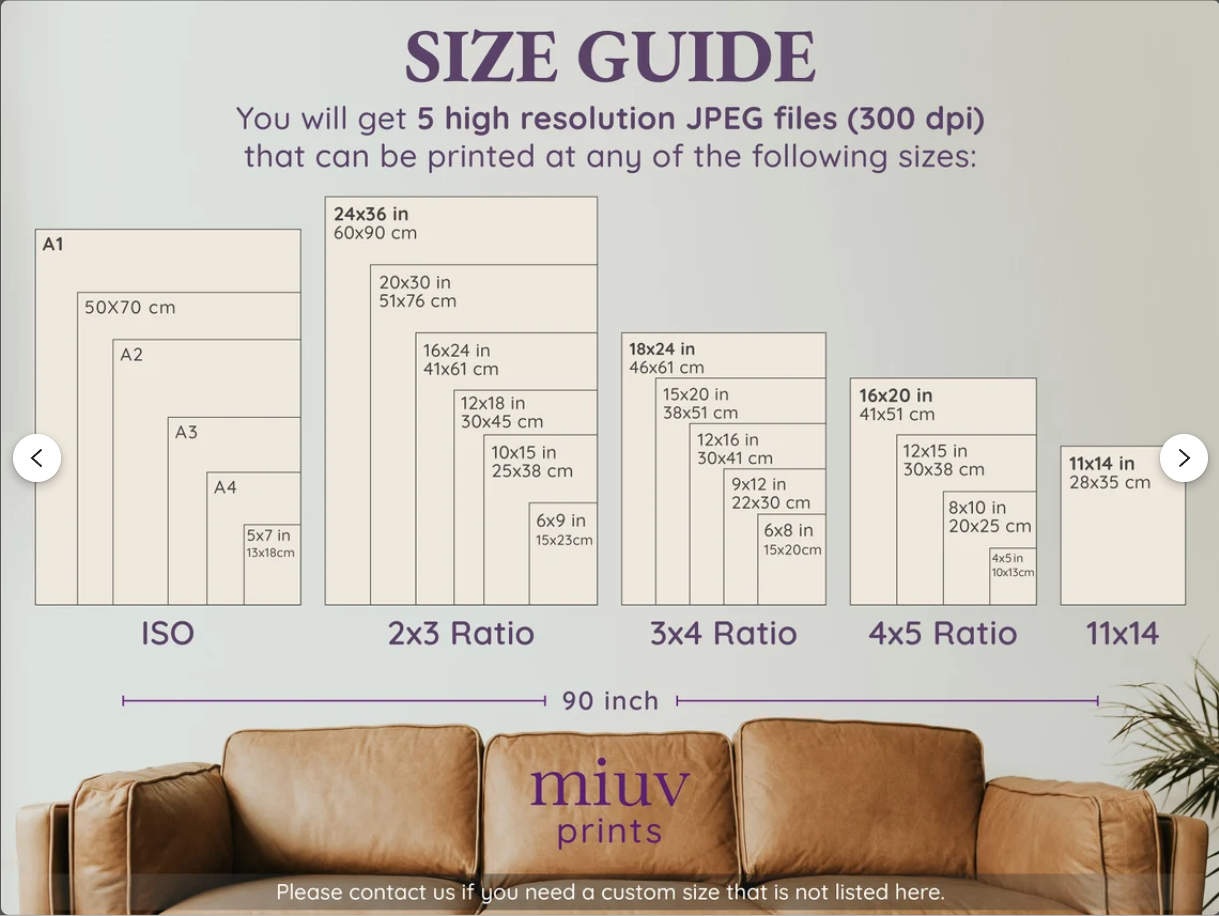 Art Abstrait Floral | Décoration Murale Fleurs Orange Beige | Œuvre Numérique Téléchargeable